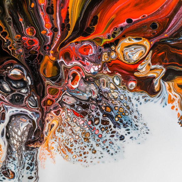 fluid painting abstract