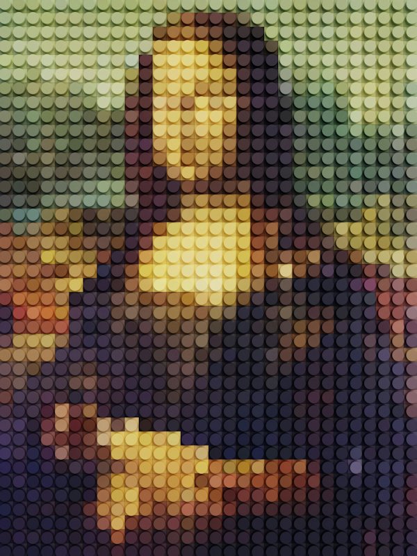 Mona Lisa van lego